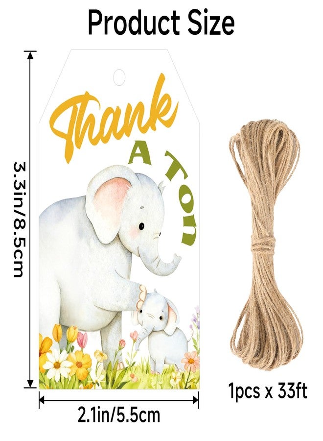 joycraft Funny Thank You Gift Tags – 60Pcs White Paper Tags with String, 4 Designs Animal Gift Hangtags for Small Business Packaging, Customer Gifts, Teacher Appreciation, Classroom Favor, Treat Bags - Image 2